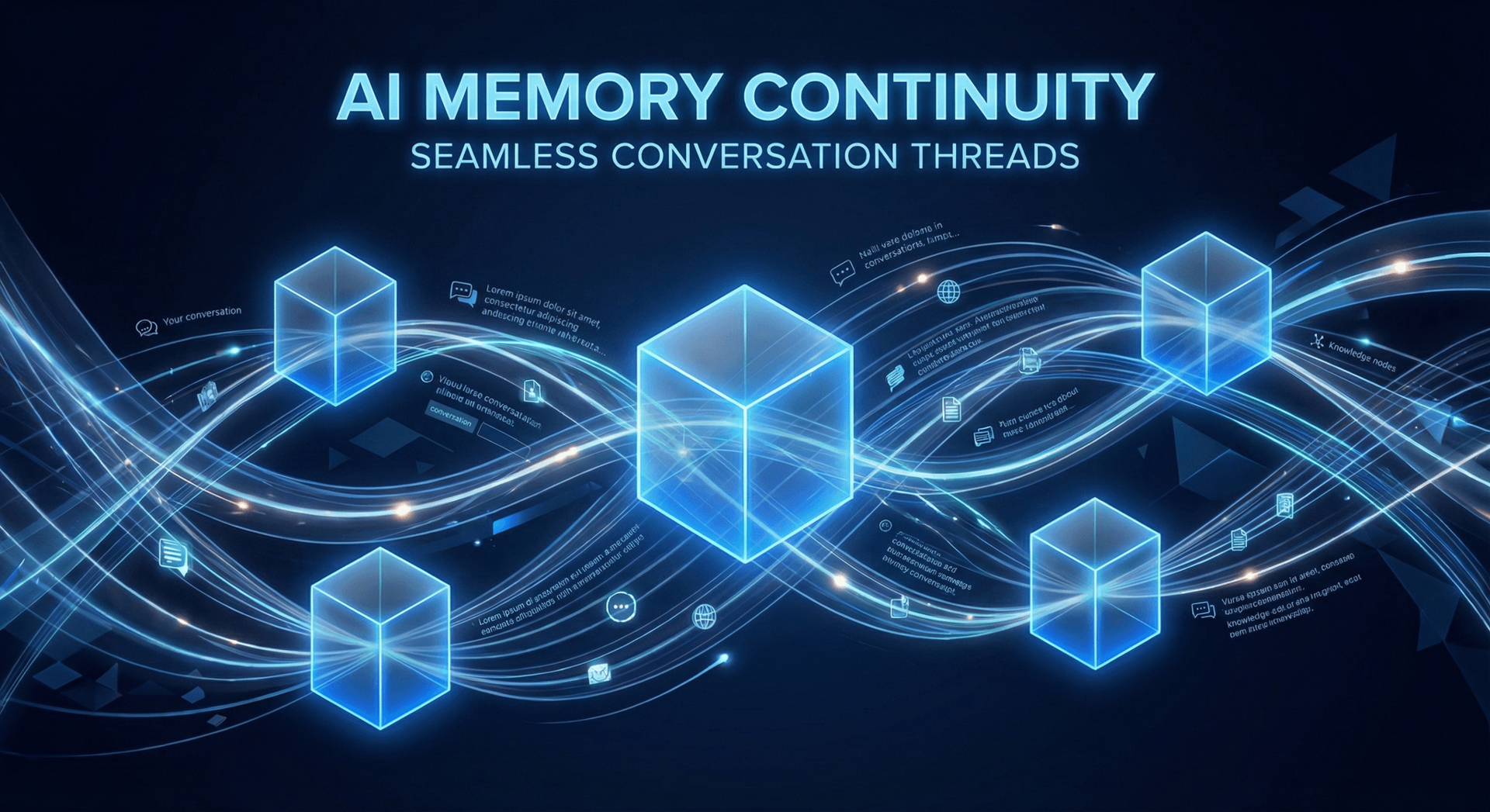 Business continuity through AI persistent memory showing how every interaction builds on previous context across all customer and team communications