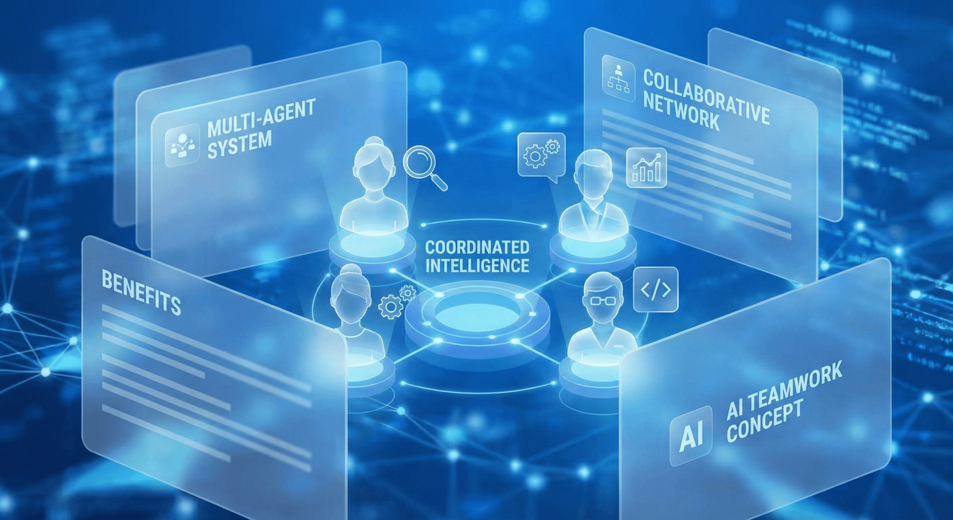 Benefits comparison of multi-agent AI systems showing higher accuracy, parallel processing, fault isolation, and per-agent fine-tuning advantages