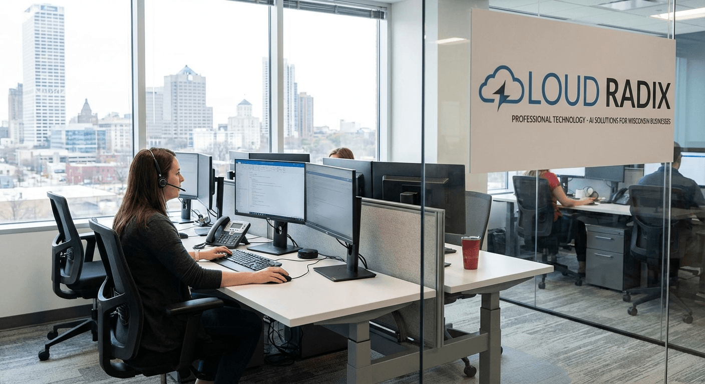 AI Employees for Wisconsin businesses — Cloud Radix deploys 24/7 dedicated AI workers across Milwaukee and statewide for manufacturing, healthcare, and professional services