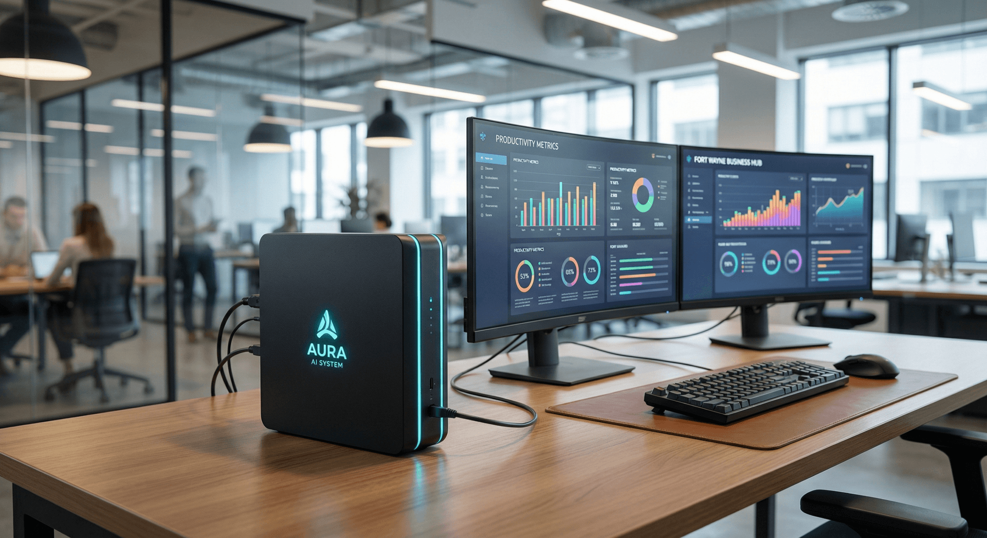 Cloud Radix AI Employee physical hardware box — secure on-premises AI system for Fort Wayne businesses