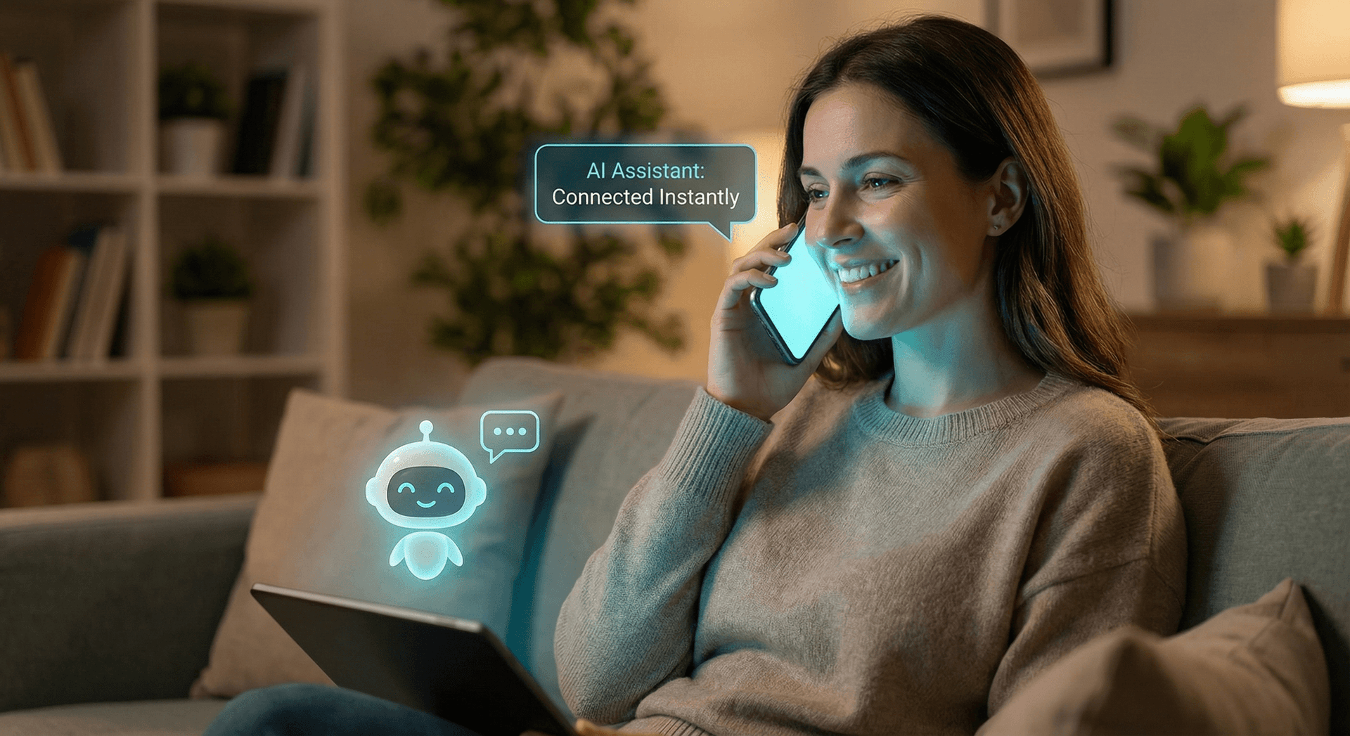 AI Employee handling 100 simultaneous customer calls with no hold music