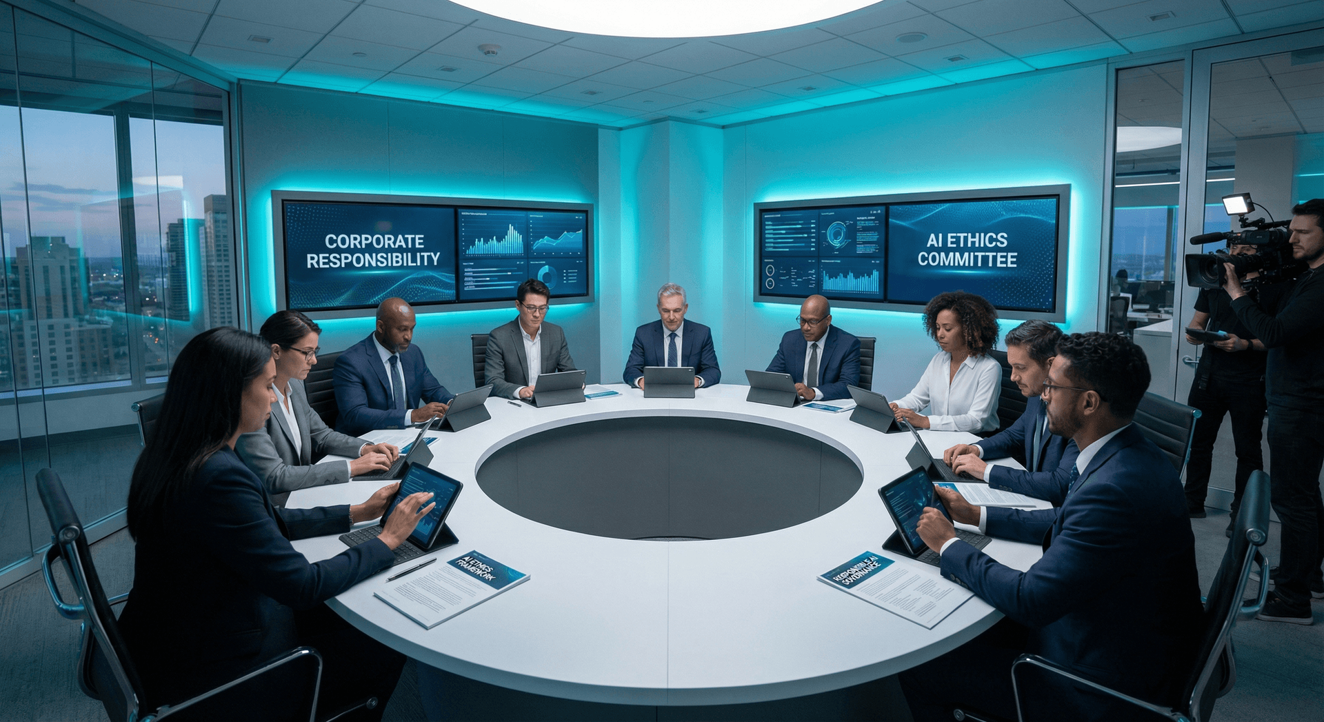 Cloud Radix governance dashboard showing built-in access controls, audit trails, approval gates, and compliance monitoring for AI Employee deployments