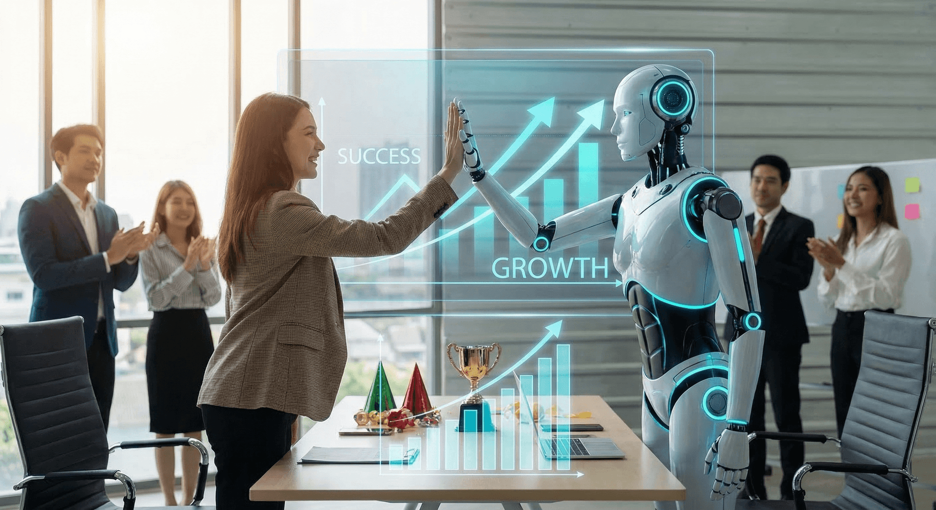 AI workers handling front office, back office, marketing, research, and customer service for Fort Wayne businesses