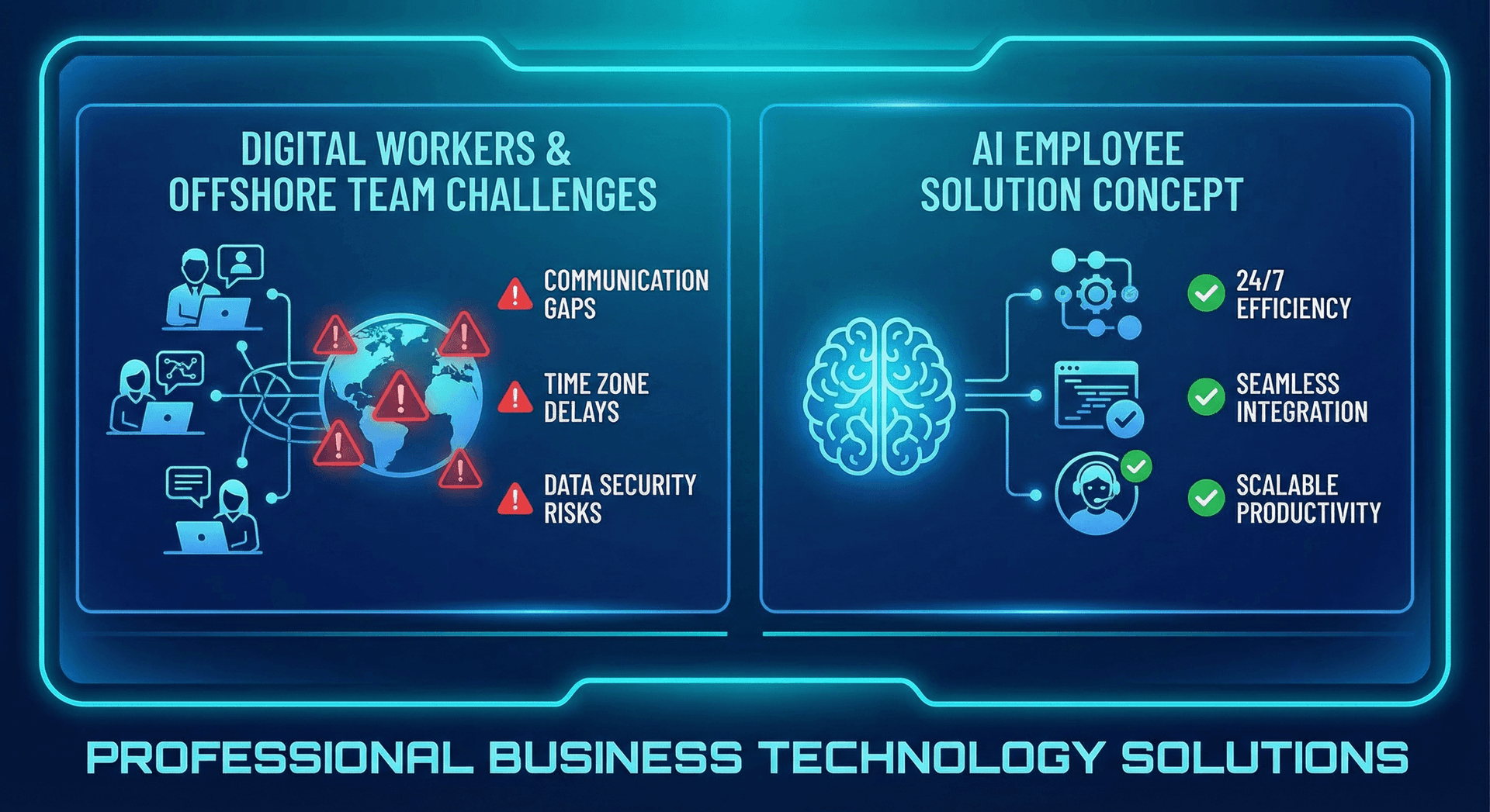 How AI digital workers integrate with existing business systems and improve continuously