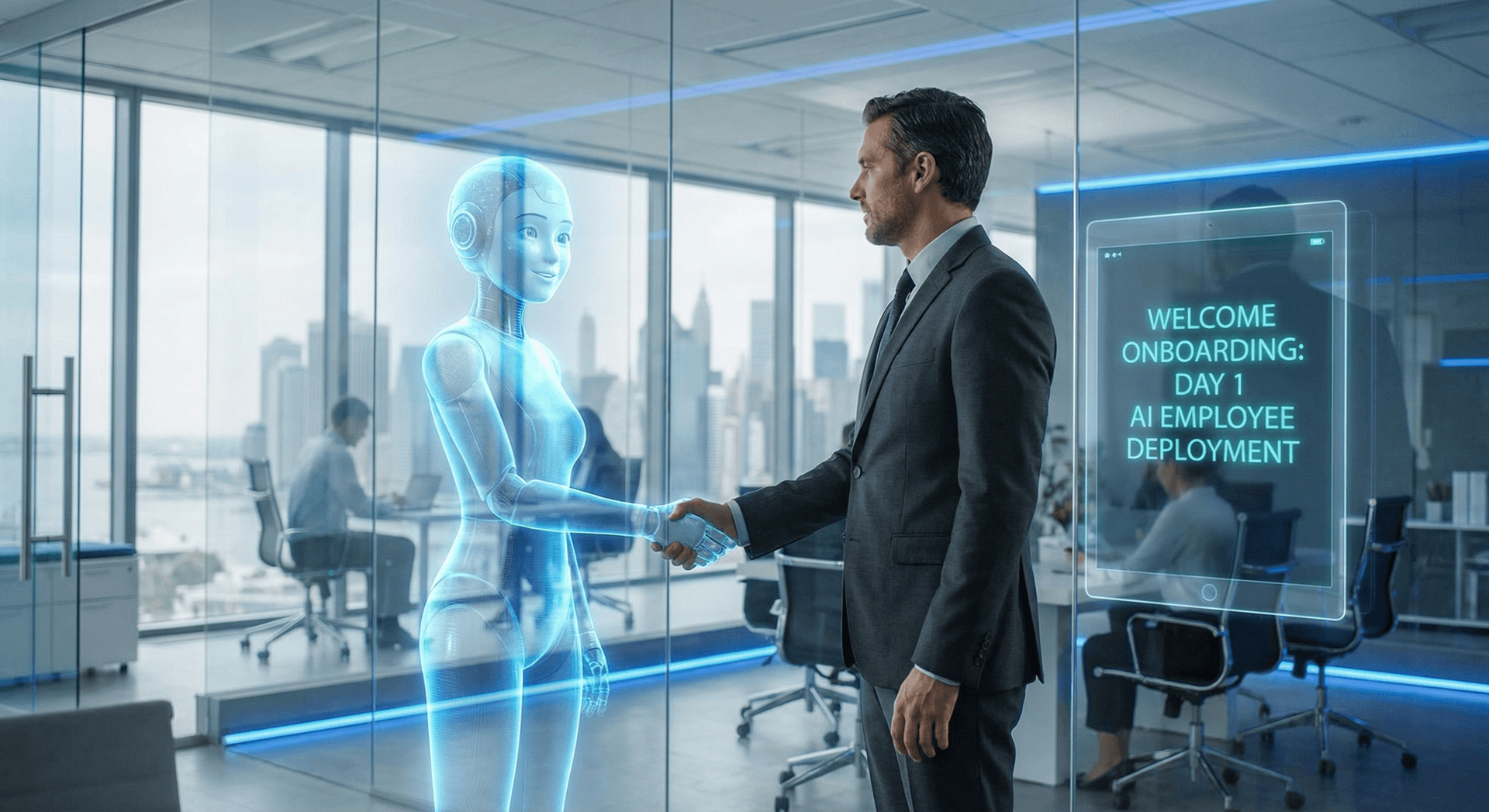 AI employee onboarding timeline showing the seven-day deployment process from discovery session through full go-live