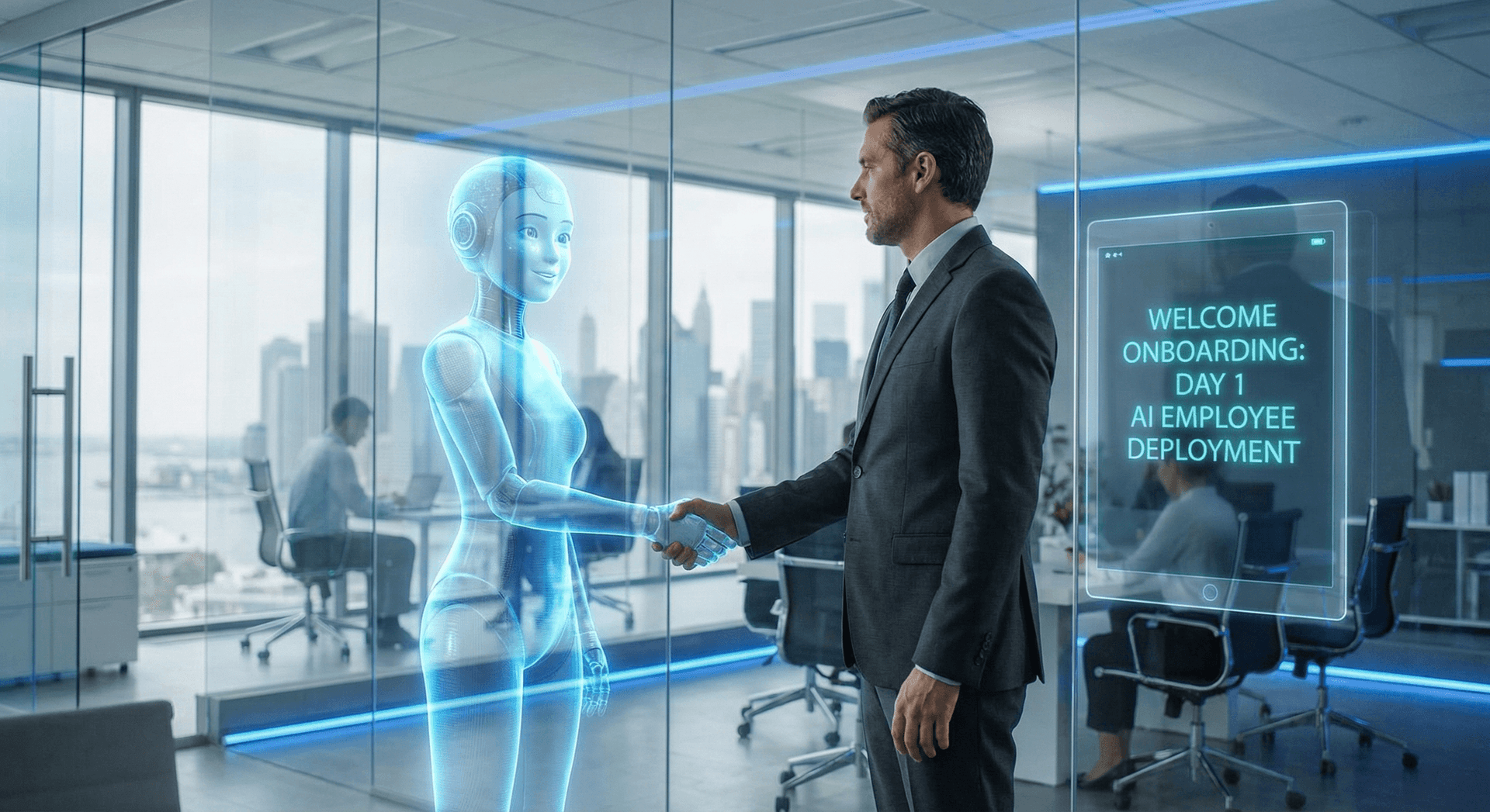 AI employee onboarding timeline showing the seven-day deployment process from discovery session through full go-live