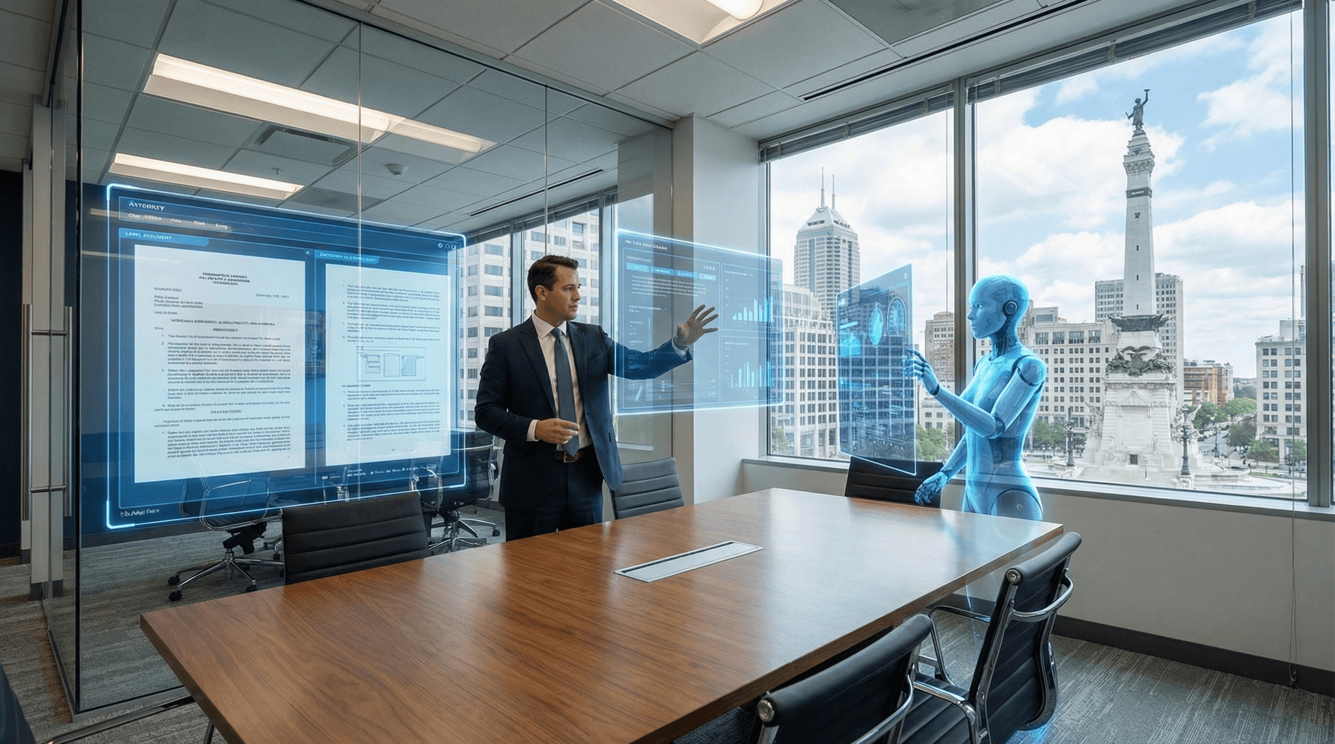 AI Employee technology powering Indianapolis personal injury law firm intake, case scoring, and legal operations