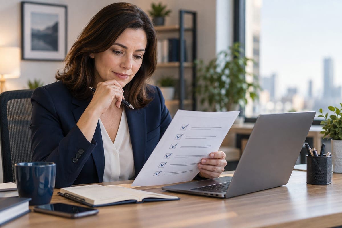 Service owner reviewing a support checklist