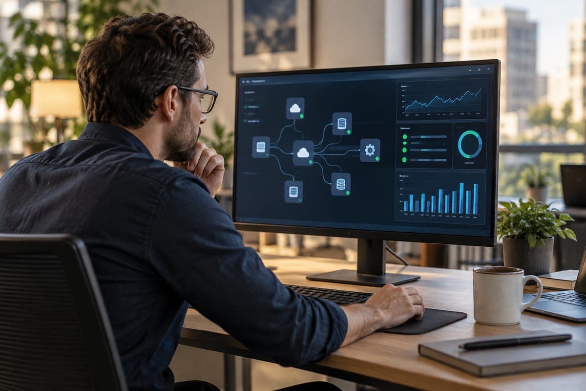 Operator checking integration health indicators