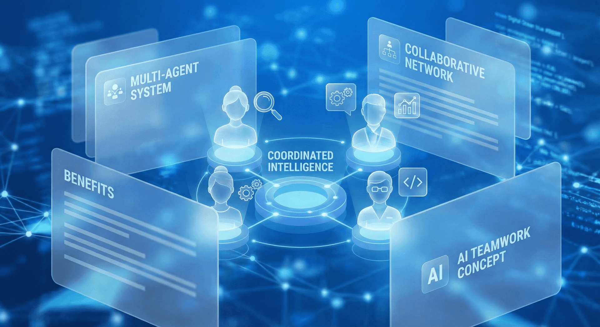 Benefits comparison of multi-agent AI systems showing higher accuracy, parallel processing, fault isolation, and per-agent fine-tuning advantages