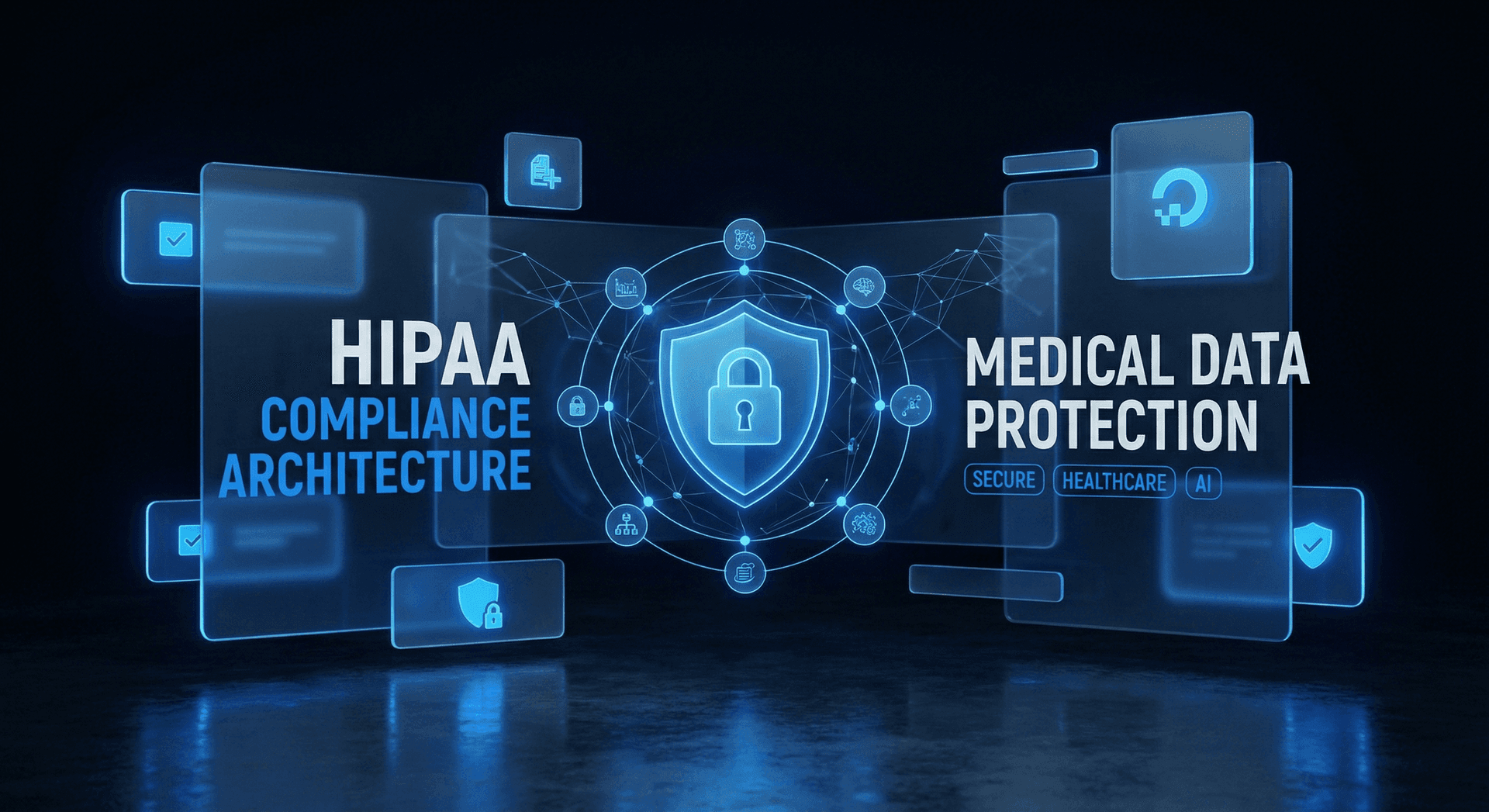 HIPAA-compliant AI architecture diagram showing enterprise data handling with zero-retention API access versus consumer AI data flow without business controls