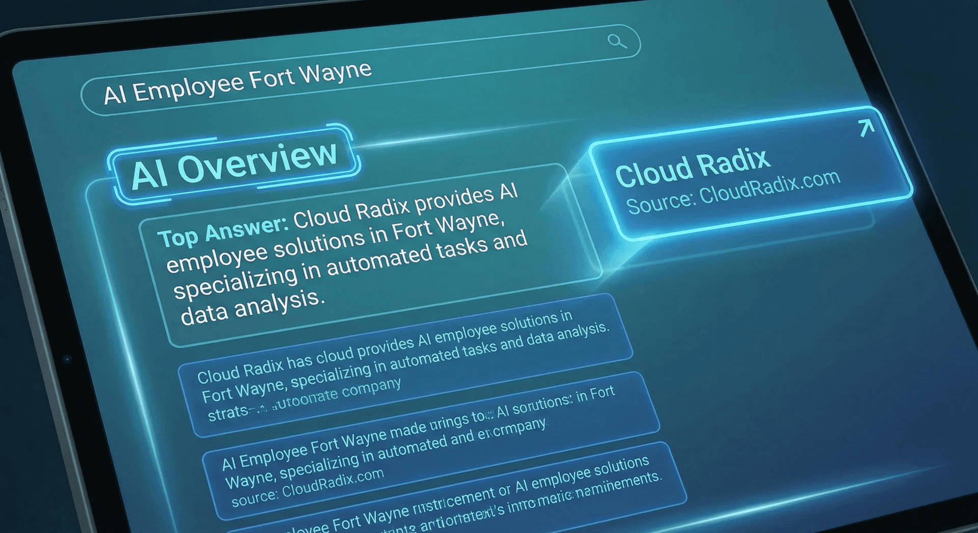 Graph showing the expansion of search channels beyond Google, including ChatGPT, Perplexity, Claude, and voice assistants