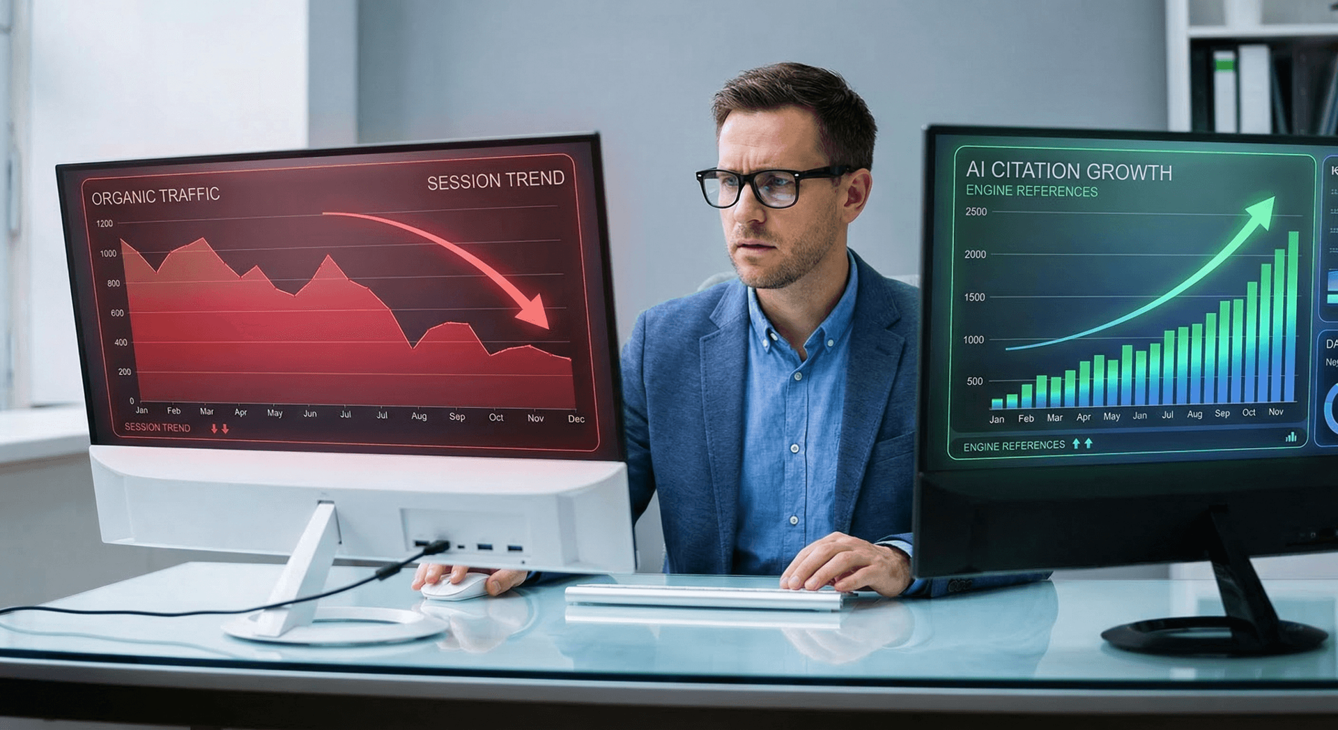 Screenshot showing a Cloud Radix client appearing in AI Overview citations for a local business query