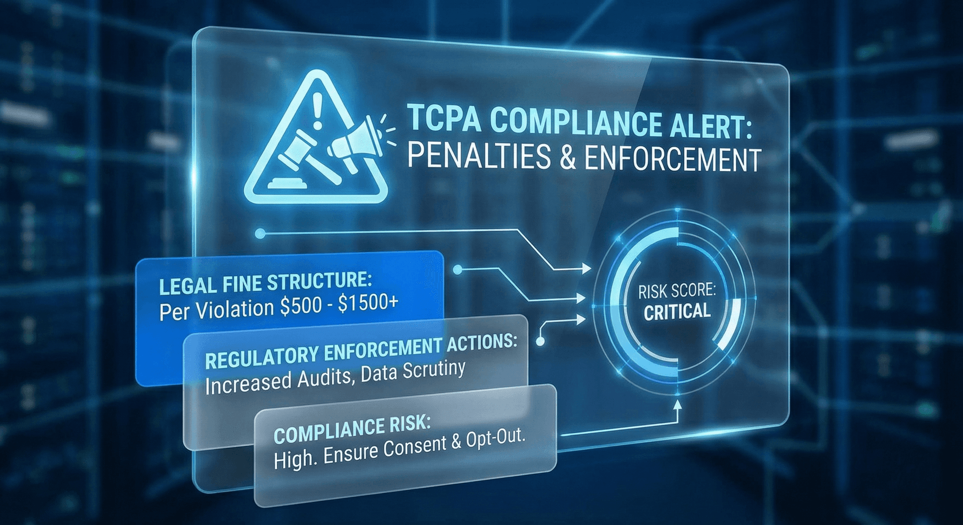 Updated TCPA penalty amounts and FCC enforcement actions for AI calling violations in 2025 and 2026