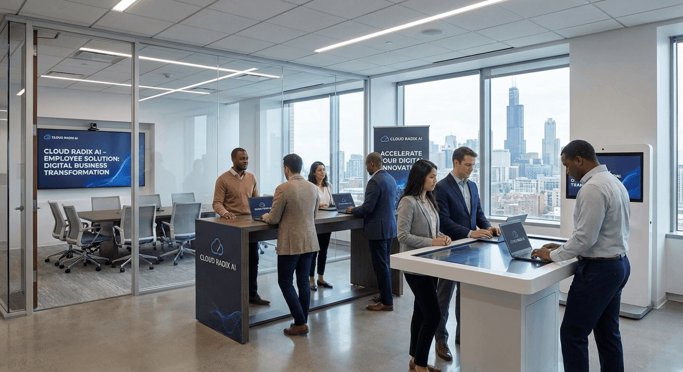 AI Employees for Chicago businesses — Cloud Radix deploys 24/7 dedicated AI workers custom-trained for Chicagoland healthcare, legal, property, and hospitality firms