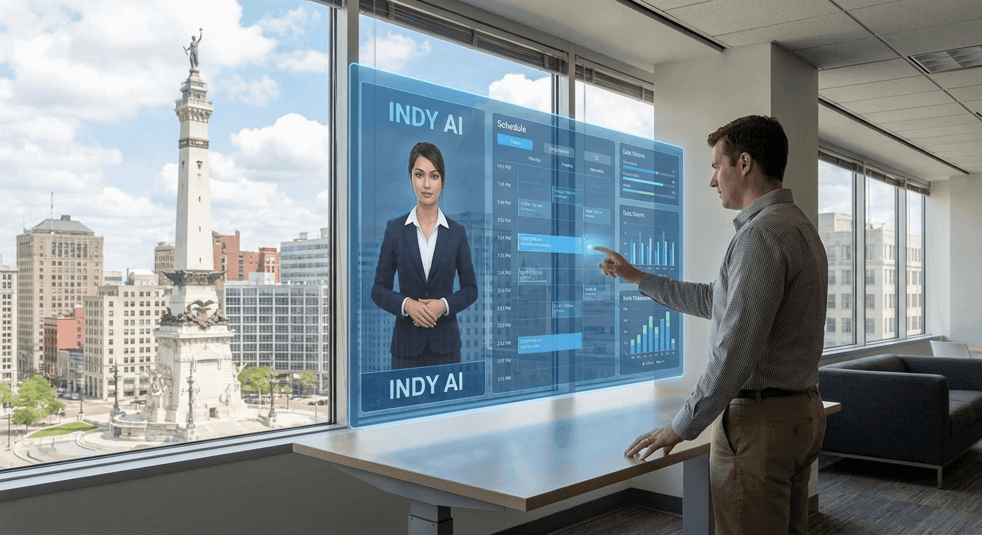 Bloomington AI Employee on dedicated hardware — a 24/7 AI worker that absorbs Indiana University's seasonal rushes without adding headcount