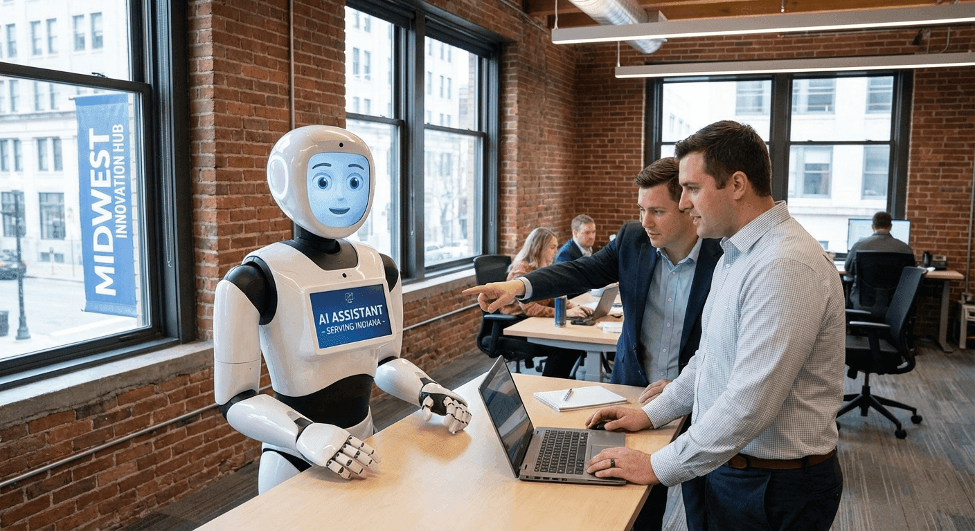 Hire an AI Employee in Bloomington, Indiana — Cloud Radix 24/7 AI workers custom-trained for IU-area businesses, life-sciences manufacturers, and Monroe County practices