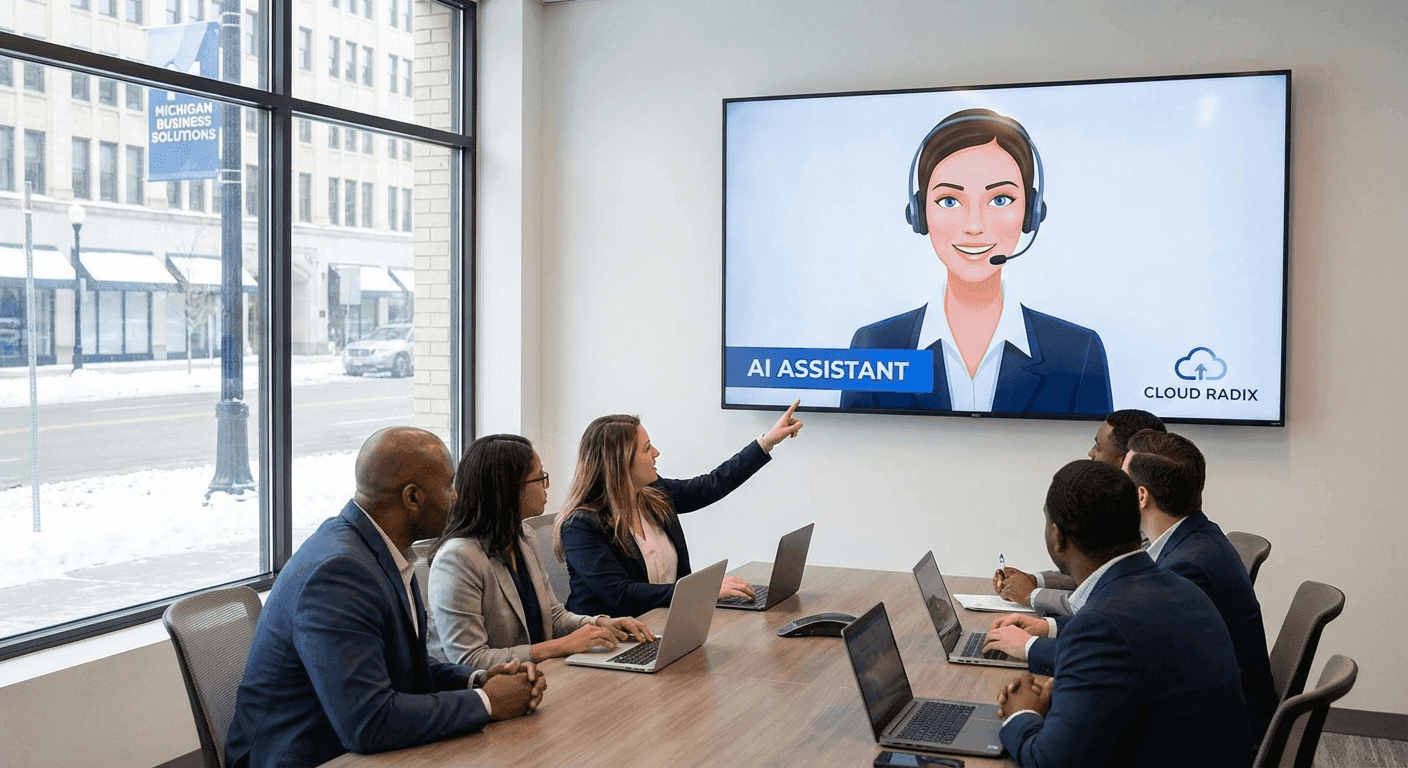 AI Employees for Michigan businesses — Cloud Radix deploys 24/7 dedicated AI workers across Detroit, Grand Rapids, and statewide for automotive, healthcare, and manufacturing