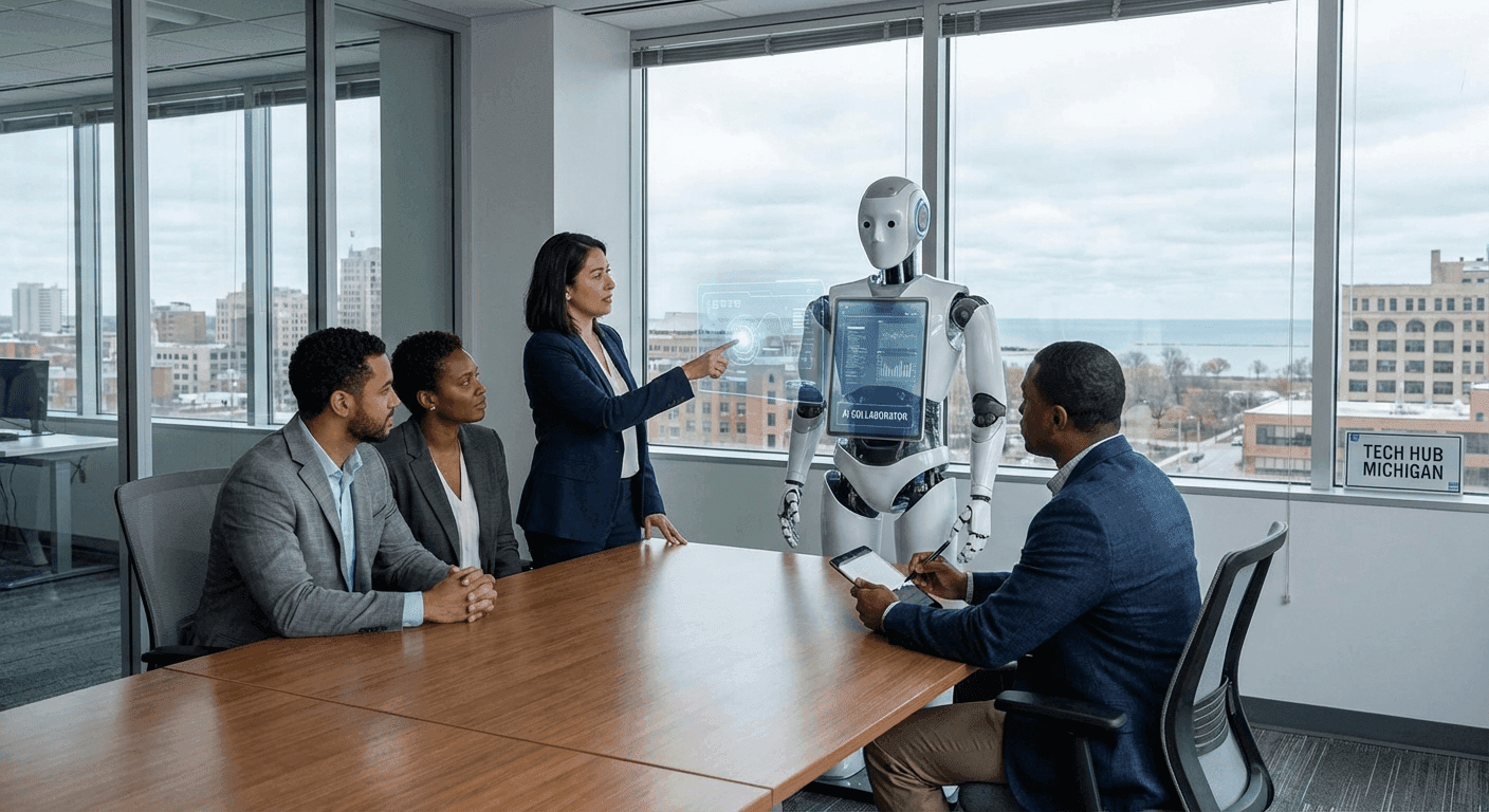 Hire an AI Employee in Grand Rapids — on-premises AI Employee Box hardware working 24/7 for West Michigan manufacturers, health practices, and professional firms