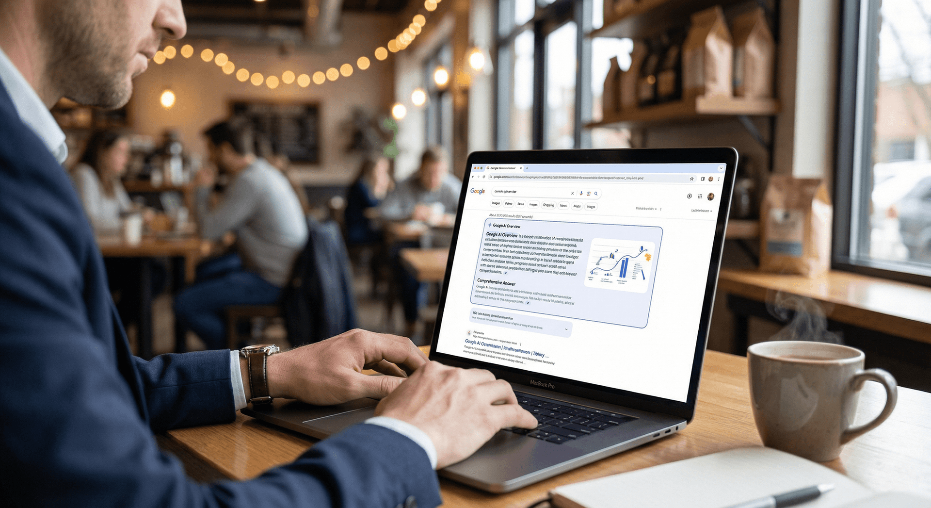 Google AI Overview showing a Fort Wayne business cited in AI-generated search results — the kind of visibility AEO delivers for Cloud Radix clients