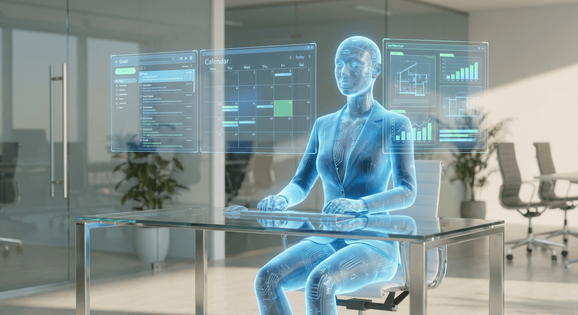 AI Employee deployed at a Fort Wayne business — managing calendars, analytics, and customer interactions 24/7 from dedicated on-premises hardware