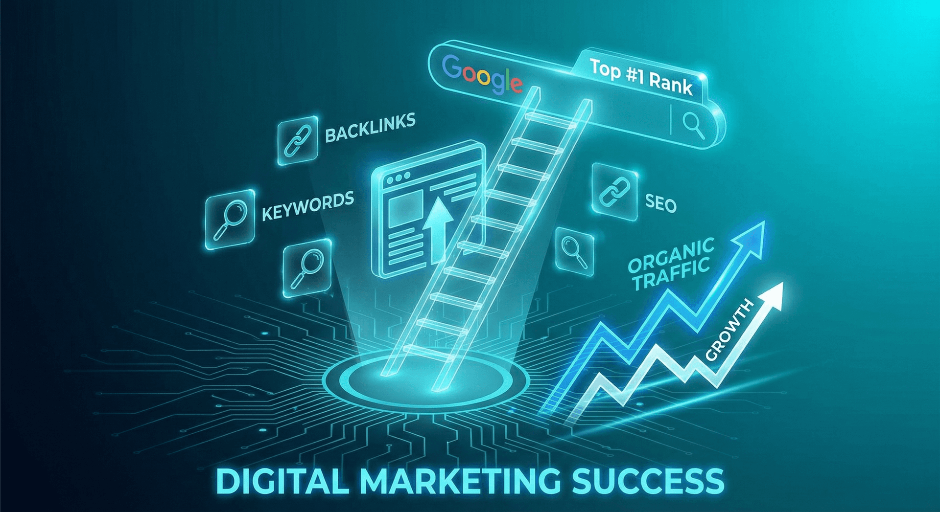 SEO services for Fort Wayne businesses — Cloud Radix search engine optimization dashboard showing keyword rankings, organic traffic growth, and local search performance