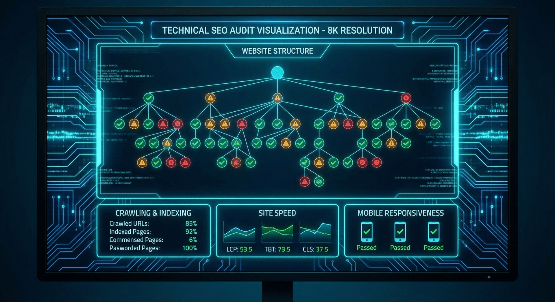 Technical SEO audit for Fort Wayne websites — site speed optimization, Core Web Vitals, mobile responsiveness, schema markup, and crawlability improvements