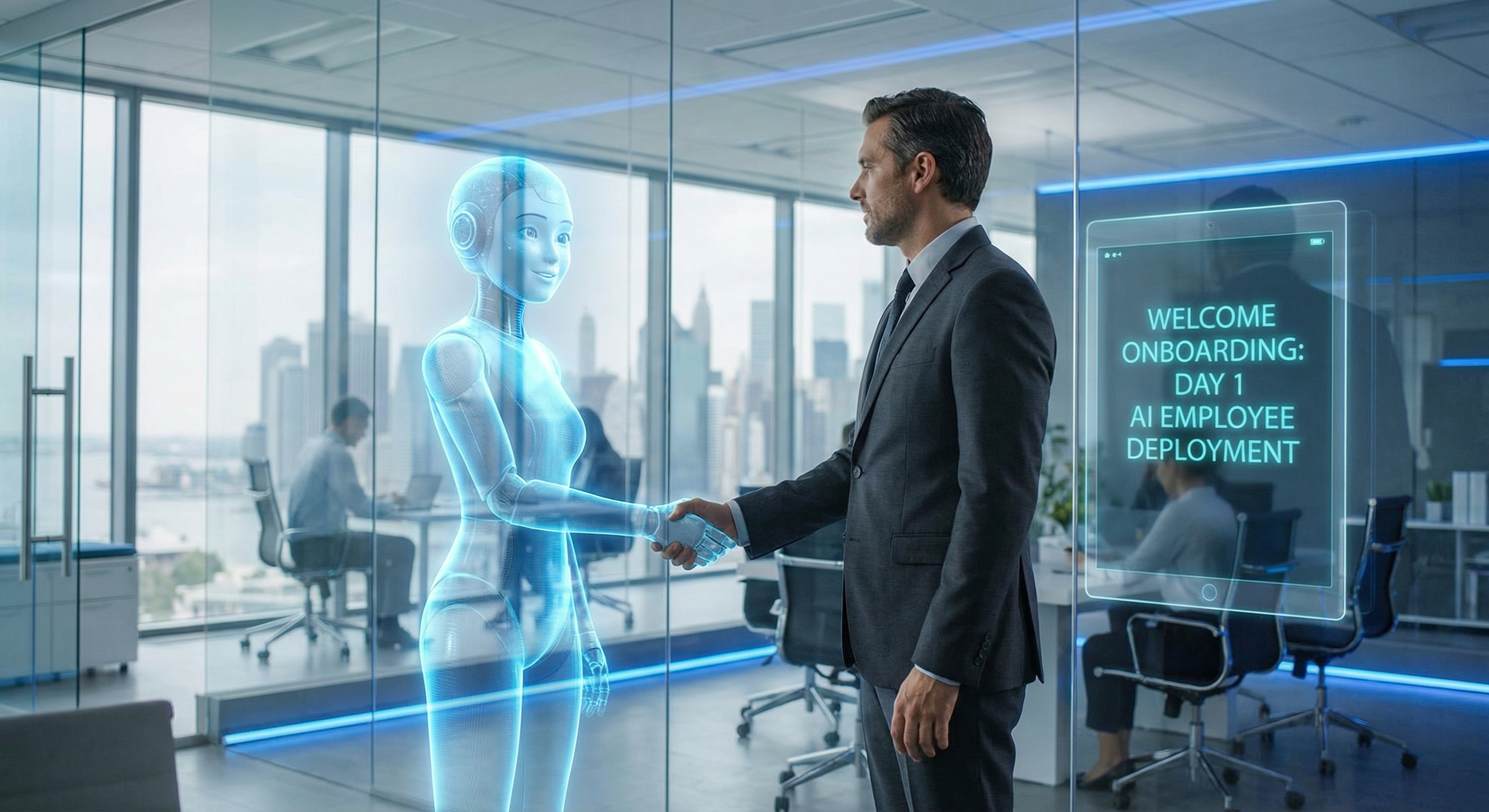 AI employee onboarding timeline showing the seven-day deployment process from discovery session through full go-live