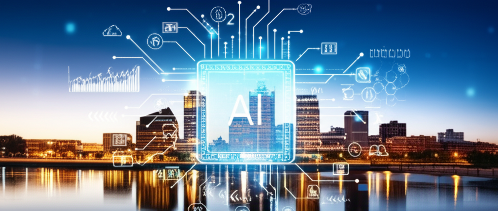 Fort Wayne business owner using AI automation tools